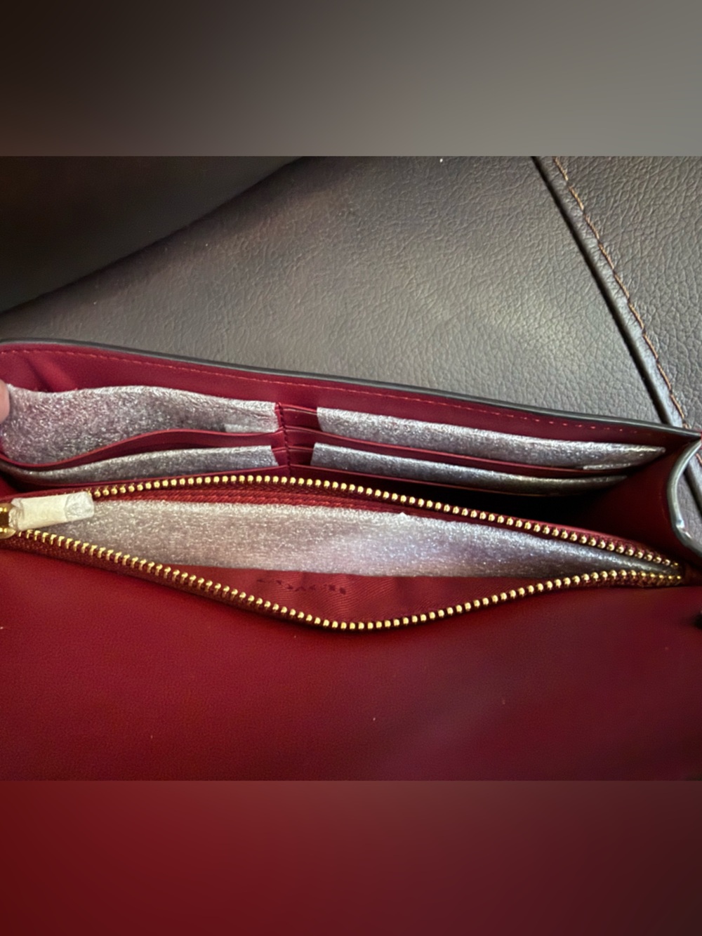 NWOT Coach Tabby Chain Clutch Ruby Spazzolato - Picture 4 of 6